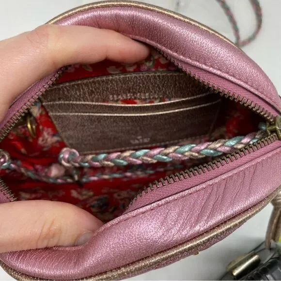 Gucci Women’s Quilted Laminated Calf Skin Multi Color Mini Crossbody Purse - Picture 6 of 6